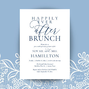 Glücklich bis ans Ende der Zeit - Brunch nach der  Einladung