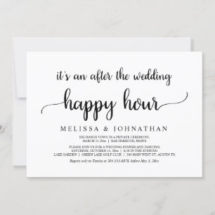 Glücklich bis ans Ende der Zeit Hochzeits-Elopemen Einladung