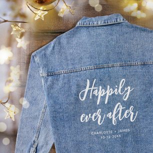 Glücklich bis ans Ende der Zeit Personalisierte Ho Jeansjacke