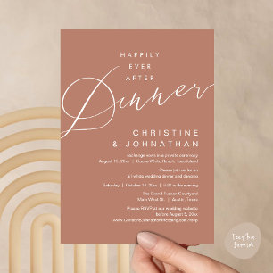 Glücklich bis ans Ende des Hochzeitsabends Romanti Einladung