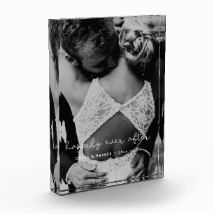 Glücklich bis ans Ende ihrer Tage süße skurrile Ho Fotoblock