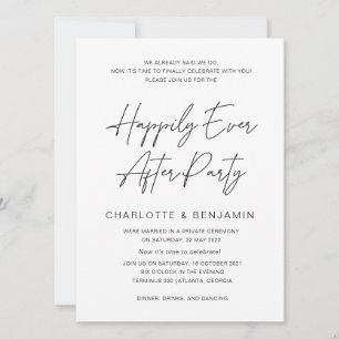 Glücklich bis ans Lebensende, Hochzeitsempfang, Fl Einladung