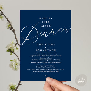 Glücklich bis ans Lebensende, Moderne Romantische  Einladung