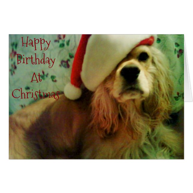 GLÜCKLICH "CHRISTMAS BIRTHDAY" FÜR SIE (Vorderseite (Horizontal))