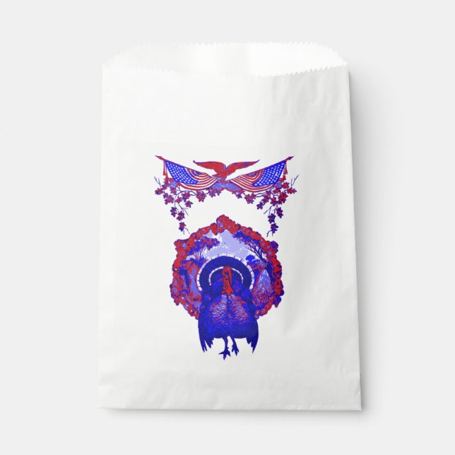 glücklich dankend Türkei patriotisch Vintag Geschenktütchen (Vorderseite)