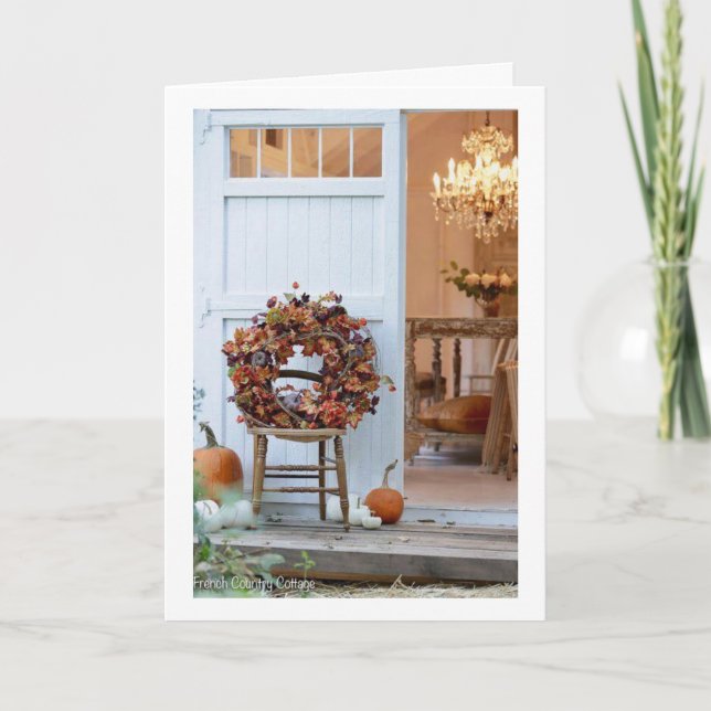 GLÜCKLICH DANKSGEBEN AN EINE "SEHR BESONDERE PERSO KARTE (Vorderseite)