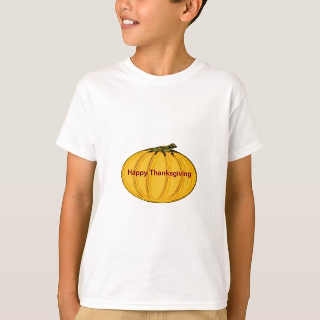 GLÜCKLICH DANKSGIVING Jibney Das Museum Zazzle T-Shirt (Vorderseite)