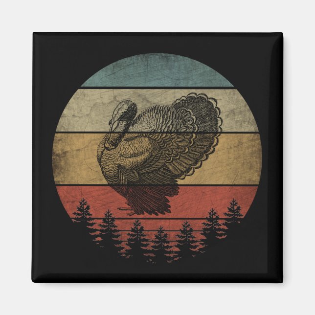 GLÜCKLICH DANKSGIVING TÜRKEI MAGNET (Vorne)