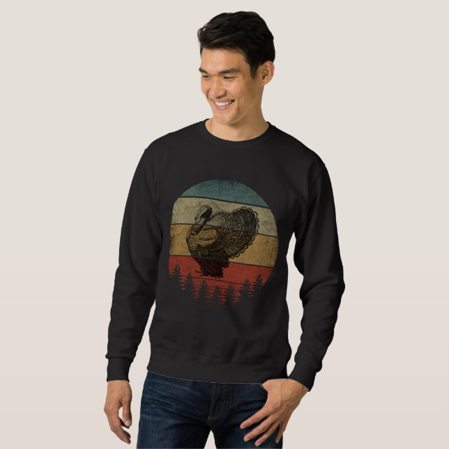 GLÜCKLICH DANKSGIVING TÜRKEI SWEATSHIRT (Vorne ganz)