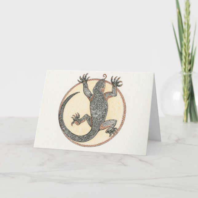 Glücklich die Eidechse von Sedona, Arizona Karte (Vorderseite)