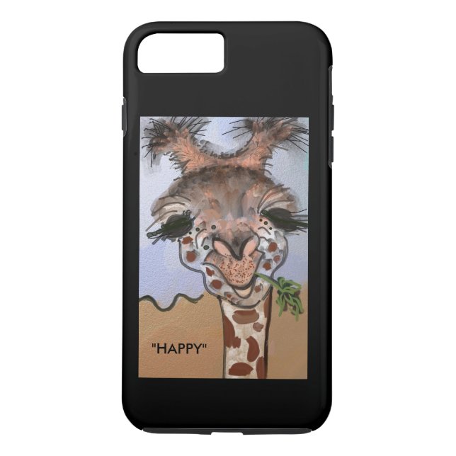 "GLÜCKLICH" die Giraffe " Case-Mate iPhone Hülle (Rückseite)
