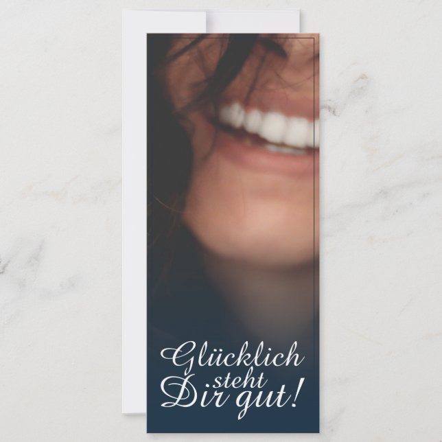 Glücklich, du Arsch! - Blau (Vorderseite)