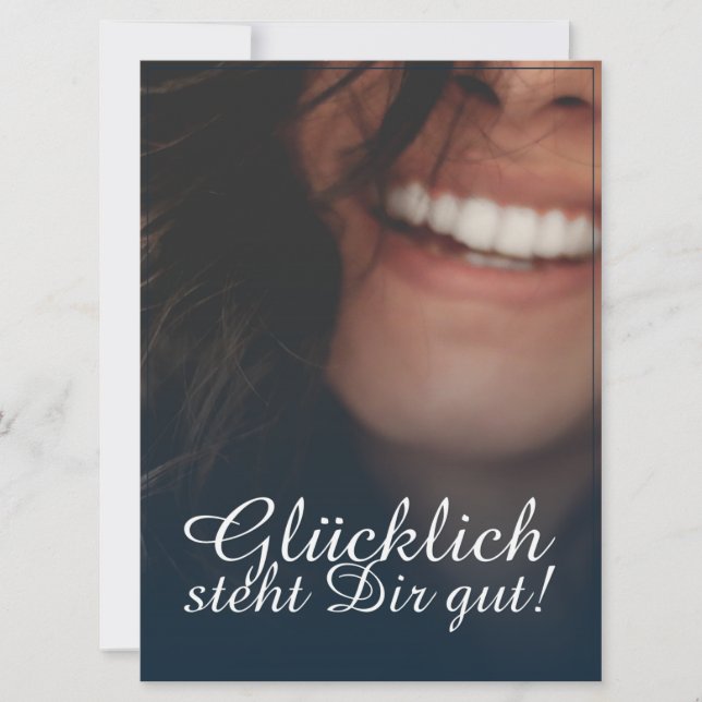 Glücklich, du Arsch! - Blau (Vorderseite)