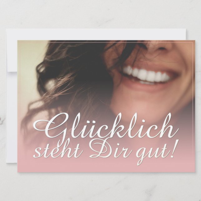 Glücklich, du Arsch! - Rosé (Vorderseite)
