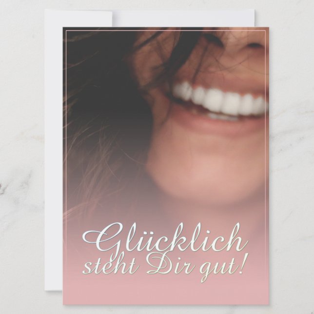 Glücklich, du Arsch! - Rosé (Vorderseite)