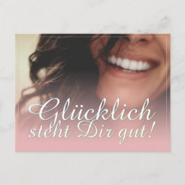Glücklich, du Arsch! - Rosé Feiertagspostkarte