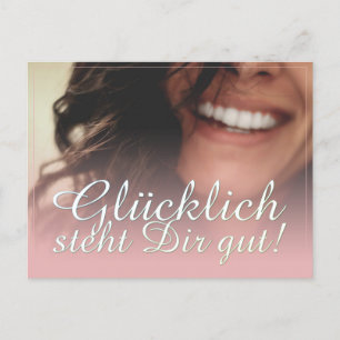 Glücklich, du Arsch! - Rosé Feiertagspostkarte