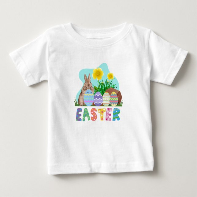 GLÜCKLICH EASTER BABY T-SHIRT (Vorderseite)