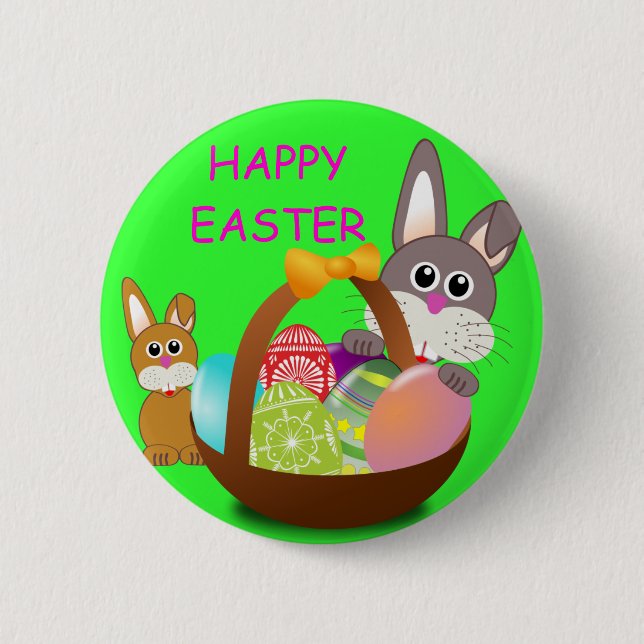GLÜCKLICH EASTER BUTTON (Vorderseite)