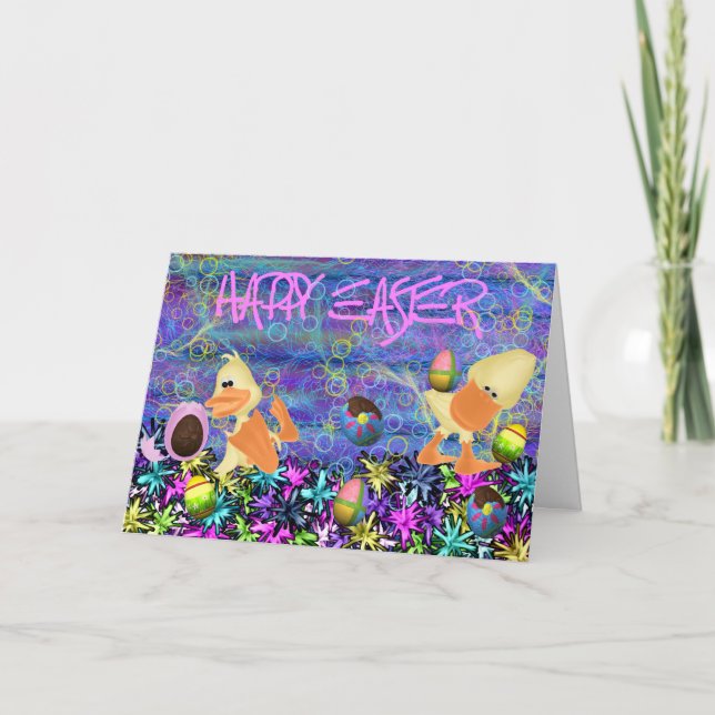 GLÜCKLICH EASTER FEIERTAGSKARTE (Vorderseite)