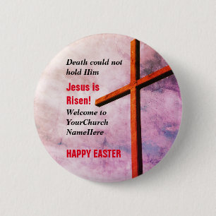 GLÜCKLICH EASTER   Jesus ist Risen Button