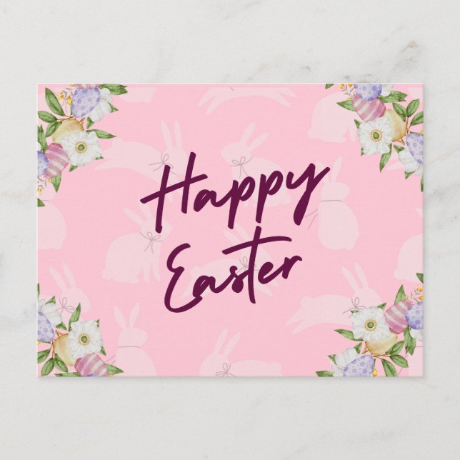 GLÜCKLICH EASTER POSTKARTE (Vorderseite)