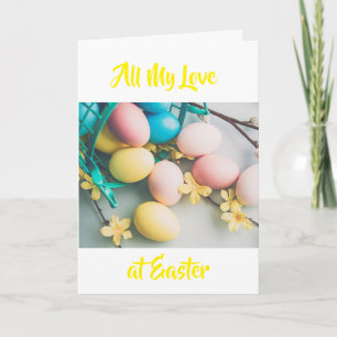 GLÜCKLICH **EASTER** SIE GEMEIN **DIE WELT** ZU MI FEIERTAGSKARTE
