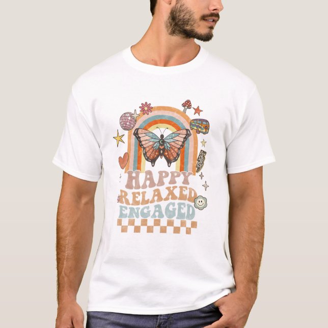 Glücklich Entspannt Engagiert ABA T-Shirt (Vorderseite)