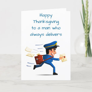 GLÜCKLICH *ERNTEDANK* EIN MANN, DER IMMER LIEFERT KARTE