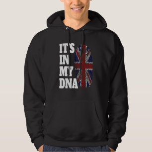 Glücklich, es ist in meiner DNA-Flagge England UK  Hoodie