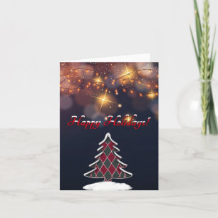 glücklich feiertagskarte