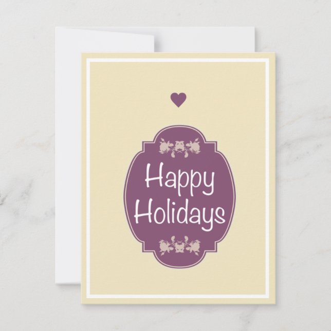 glücklich feiertagskarte (Vorderseite)