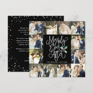 Glücklich für immer Hochzeit Feiertag 12 Foto Kart Einladung