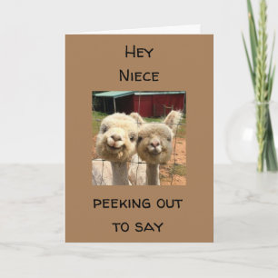 GLÜCKLICH *GEBURTSTAG* AUF MEINE *NIECE* KARTE