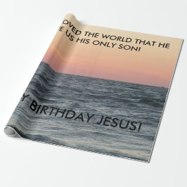 GLÜCKLICH GEBURTSTAG JESUS! Geschenkpapier