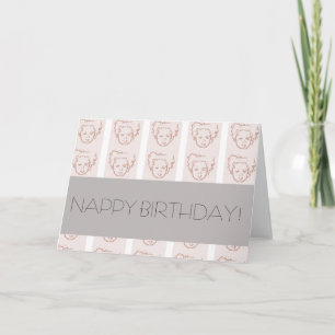 GLÜCKLICH GEBURTSTAG! KARTE
