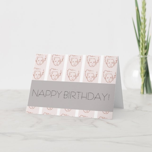 GLÜCKLICH GEBURTSTAG! KARTE (Vorderseite)
