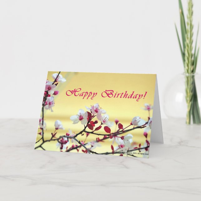 GLÜCKLICH GEBURTSTAG! KARTE (Vorderseite)