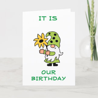 GLÜCKLICH "GEGENSEITIGER GEBURTSTAG" VON DER COOLE KARTE