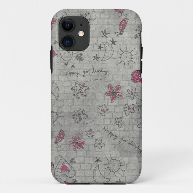 glücklich gehen iphone 5 Fall glücklicher Case-Mate iPhone Hülle (Rückseite)