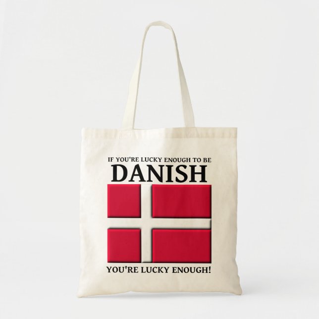 Glücklich genug, um dänische Tasche zu sein (Vorne)