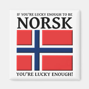 Glücklich genug, um ein norwegischer Magnet zu sei