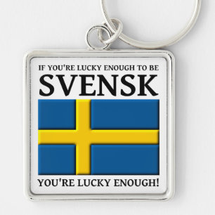 Glücklich genug, um Svensk schwedischer Schlüssela Schlüsselanhänger
