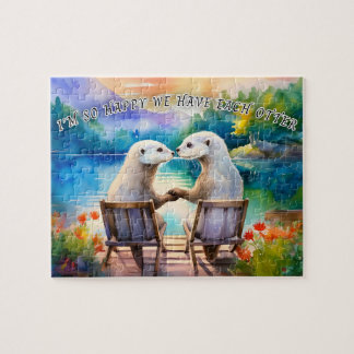Glücklich haben wir jeden Otter Puzzle