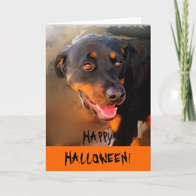 GLÜCKLICH HALLOWEEN! KARTE (Vorderseite)
