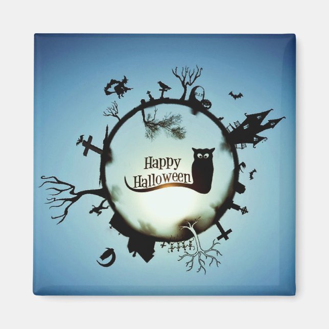 GLÜCKLICH HALLOWEEN! MAGNET (Vorne)