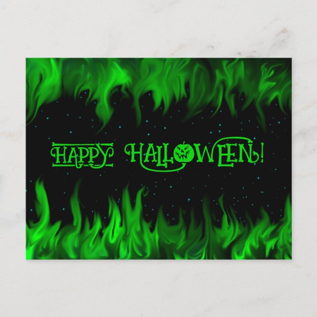 GLÜCKLICH HALLOWEEN! POSTKARTE (Vorderseite)