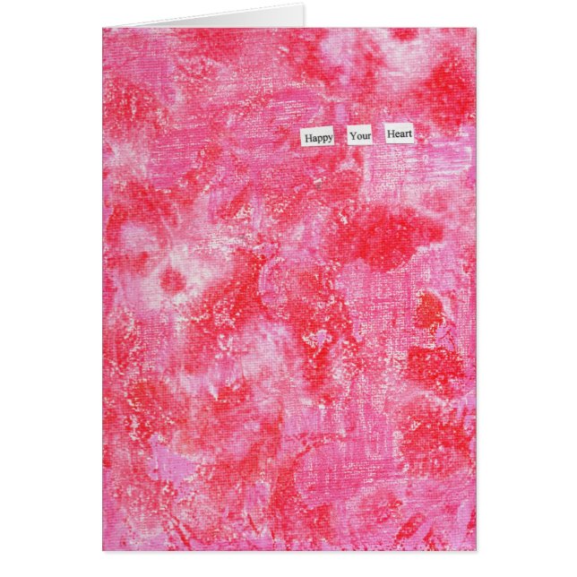 Glücklich Ihre Herz-Karte (Vorne)