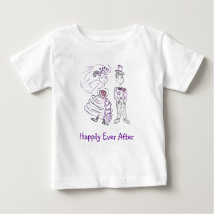 glücklich immer nach baby t-shirt