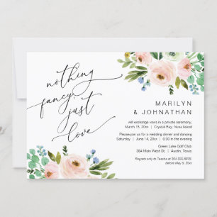 Glücklich immer nach dem Party, Elopement, Grün Einladung